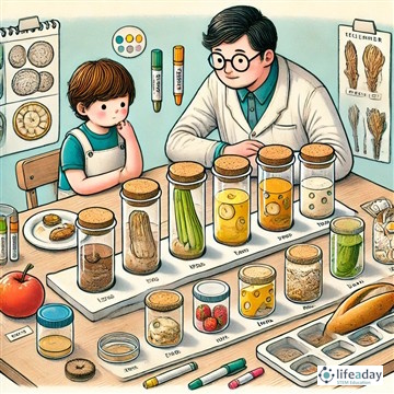 การทดลอง การย่อยสลายของอาหาร
